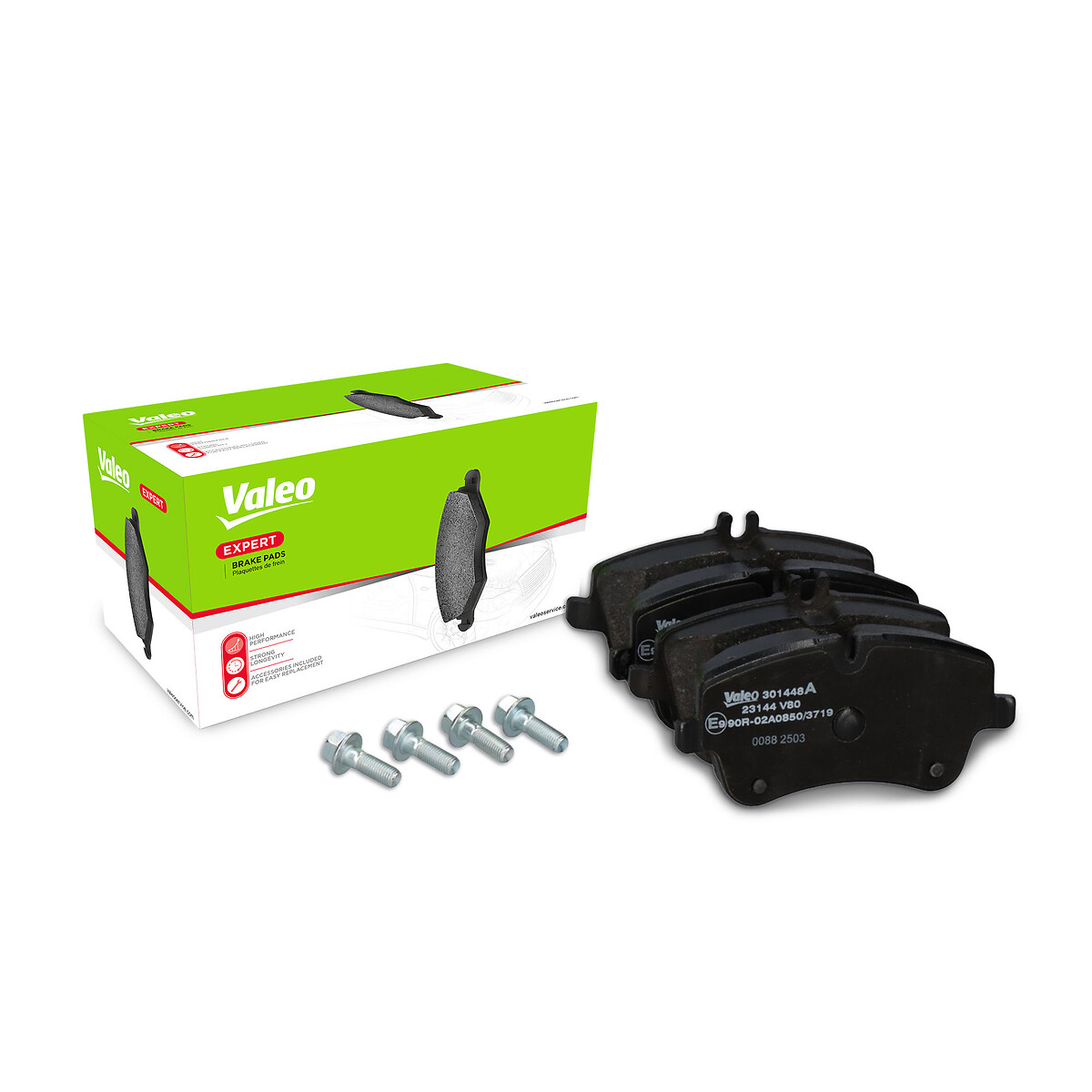 Jeu de 4 plaquettes de frein VALEO ref. 301448A